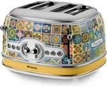 Ariete 0156/0P, 4 Scheibe(n), Blau, Gelb, Tasten, Drehregler, CE, 1630 W, 220-240 V -