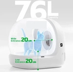 PETKIT PURA MAX 2, Katze, Selbstreinigendes Katzenklo, Wei&szlig;, Kunststoff - Wei&szlig;