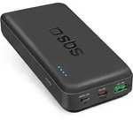 SBS Powerbank 20.000mAh USB-C 45W/USB 18W/Micro-USB sc - Schwarz