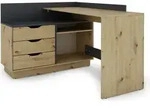 byLIVING Eckschreibtisch Belfast, wahlweise rechts oder links montierbar, 129 x 105