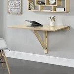 [en.casa]&reg; Klappbarer Schreibtisch 100x60x58cm Wandtisch Tisch Wandklapptisch