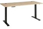 Schreibtisch - B 160 cm - Artisan Eiche Nachbildung - Schwarz - Metallgestell -