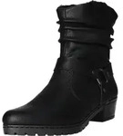 Schlupf-/Rei&szlig;verschlu&szlig;stiefelette Warmfutter ab 35mm Absatz Y1760-00 - Schwarz - 36