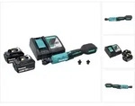 Makita DWR 180 RG Akku Ratschenschrauber 18 V 47,5 Nm 1/4" 3/8" + 2x Akku 6,0...