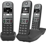 Gigaset Gigaset A705 Trio - schnurloses DECT-Telefon - Schwarz