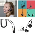 GEQUDIO IP Telefon GX5+ Set mit Netzteil & 2-Ohr Kabel-Headset - f&uuml;r Fritzbox,