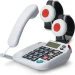 Maxcom KX481SOS: Hausnotruf Telefon mit 2X Notrufarmband; schnurgebundenes