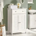 SoBuy Badezimmerschrank Kommode &ndash; Vielseitiges Badm&ouml;bel mit Schublade,