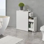 Badezimmerschrank Kauhajoki Badschrank schmal Nischenregal Wei&szlig;...
