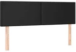 vidaXL Kopfteile Schwarz 144x5x78/88 cm Kunstleder - Schwarz