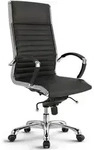 VERSEE Montreal Chefsessel Schwarz Leder &ndash; ergonomischer B&uuml;rostuhl &