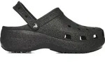 Schuhe Crocs Classic Platform Glitter Clogw 207241001 - Schwarz - 41