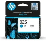 HP 925 Cyan Original Ink Cartridge, Standardertrag, Cyan, 1 St&uuml;ck(e), 400...
