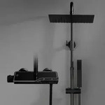 JOHOEdelstahl Duschset mit Duscharmatur Komplettset-Regendusche Duschsystem mit
