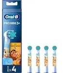 Braun Oral-B 4er Ersatzb&uuml;rste K&ouml;nig der L&ouml;wen 302043 - Blau