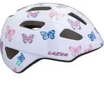LAZER Kinder-Fahrradhelm Nutz KinetiCore, Butterfly - Wei&szlig;