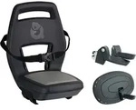 Widek Kindersitz QIBBEL 6+ JUNIOR bis 35 kg schwarz f&uuml;r Gep&auml;cktr&auml;ger inkl. Fu...