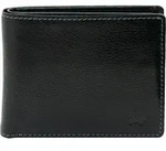 Portemonnaie AREZZO RFID Geldb&ouml;rse 4+4 Kartenf&auml;cher schwarz Herren - Leder -