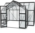 Vitavia Gew&auml;chshaus "Clarus" schwarz 13 m2 3 mm ESG - Schwarz