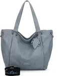 Fritzi aus Preu&szlig;en Eco Fritzi02 Shopper Tasche 50 cm - Dunkelgrau