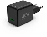 Schnellladeger&auml;t, GaN, USB-C, Super-Mini-Charger, PD, 45 W, Schwarz (00201987) -