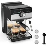 Krups Authentic+ XP384E10, Espressomaschine, 2 l, Kaffeepad, Gemahlener Kaffee,