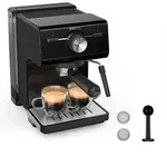 Krups Authentic XP381810, Espressomaschine, 2 l, Gemahlener Kaffee, Schwarz -...