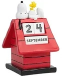 Peanuts 3D Ewiger Kalender Snoopy Hundeh&uuml;tte - Rot