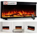 KAMINIO Elektrokamin LEA - Elektrischer 3-in-1 Kamin mit Panoramaview, Heizung,