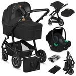 Lionelo Bianka 3in1 Kinderwagen, Autotransporter, Autositz, klappbar, Travel System