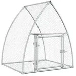 vidaXL Hasenstall Silbern 105x100x120 cm Verzinkter Stahl - Silber