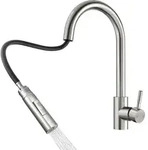 Rainsworth Wasserhahn K&uuml;che mit Brause Ausziehbar - Zwei Wasserstrahlarten,