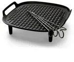 Philips 3,2 l, 4,2 l Airfryer Set mit Grillplatte und Spie&szlig;en (HD9926/00) - Schwarz
