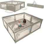 Lionelo Laufgitter WILLOW XL sehr gro&szlig;e Spielfl&auml;che, 2 abschlie&szlig;bare