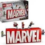 LEGO Marvel: MARVEL Logo & Minifiguren - Sammlerst&uuml;ck inkl. Hulk, Thor, Iron Man,