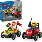 LEGO City Pizzalieferwagen vs. L&ouml;schauto - Seifenkisten Spielzeug f&uuml;r...