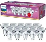 Philips Spot 50W PAR16 GU10 x10, 4,6 W, 50 W, GU10, 355 lm, 15000 h, Warmwei&szlig;