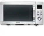 Severin CrispyWave - Mikrowelle mit Grill- und Hei&szlig;luftfunktion MW 7918 silber -