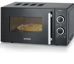 Severin MW 9274 Kombi-Mikrowelle K&uuml;che schwarz - Schwarz