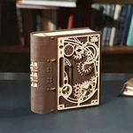Book of Secrets mit Zahlenkombination aus Holz