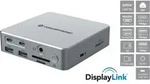 Conceptronic DONN25G 15-in-1 DisplayLink USB 3.2 Gen 2 Dockingstation, 4K60Hz