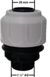 T.I.P. Schwimmbadfilter-Schlauchanschluss, 38 mm; 30967