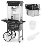 Professionelle Popcornmaschine auf Wagen mit Beleuchtung RETRO 88 l 1600 W...