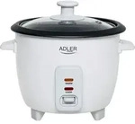 Adler AD 6418 Reiskocher Schwarz Edelstahl 1000 W - Wei&szlig;