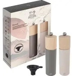 PEUGEOT Geschenkset BOREAL 22cm Pfefferm&uuml;hle Felsgrau Salzm&uuml;hle Bl&uuml;tenrosa...