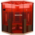 Dewello&reg; Infrarotkabine Infrarotsauna KENORA 140x140 f&uuml;r 2-3 Personen aus