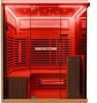 Dewello&reg; Infrarotkabine Infrarotsauna KENORA 160x120 f&uuml;r 2-3 Personen aus