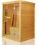 Dewello&reg; Infrarotkabine Infrarotsauna PALERMO 135x120 f&uuml;r 1-2 Personen aus