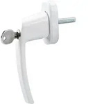 OLYMPIA FENSTERGRIFF MIT SCHLOSS FGS100 5985 weiss