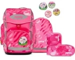 Ergobag Cubo KuntB&auml;rbuntes Einhorn Set - Rot
